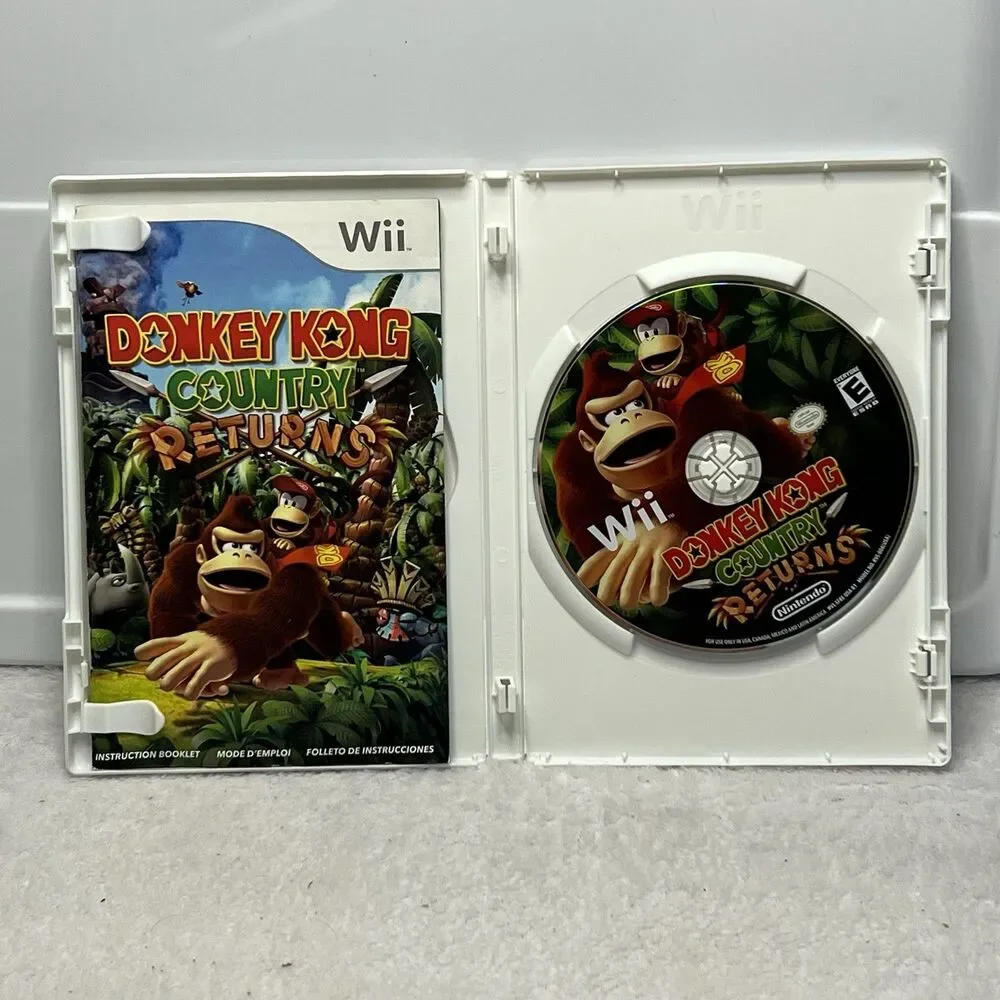 Donkey Kong Country Returns (Nintendo Wii, 2010) Complete w/ Manual Tested Works